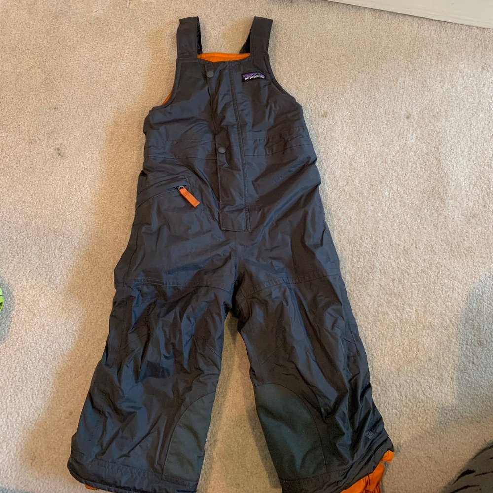 Patagonia Snow Pile Bibs - Toddlers' 2T, Gray